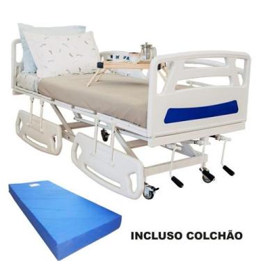 Imagem de Cama hospitalar Florence 3 movimentos manual com colchão D33 - Renovar