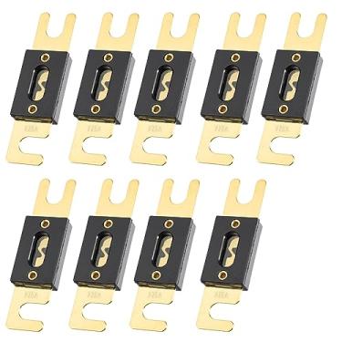 Imagem de Generic 9 peças 225A banhado a ouro ANL fusível universal adequado para inversores, carro, veículo, caminhão, áudio