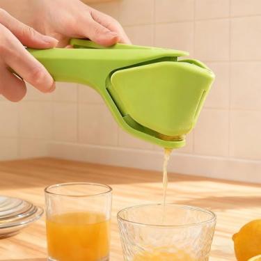 Imagem de Espremedor de limão manual portátil, espremedor de laranja dobrável, fácil de usar e limpar, espremedor cítrico compacto e eficiente para casa e viagens