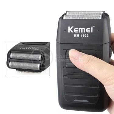 Imagem de Maquina Barbear Kemei 1102 Barbeador Aparador Bivolt Sem Fio - Presente Dia Dos Namorados Nº4