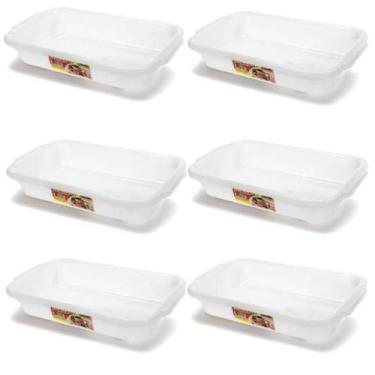 Imagem de Kit 6 Bandejas Organizadoras Multiuso 3 Litros Em Plástico - Ercaplast
