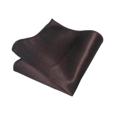 Imagem de Lenço Listrado Azul E Cinza Para Homens Acessório De Terno Formal De A