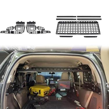 Imagem de CTH Para Toyota Prado J150 / Lexus GX460 2010-2021 Modificação de carro Painel Molle Suporte de armazenamento de porta-malas Organizadores de porta-malas Suporte de armazenamento de bagagem Suporte de