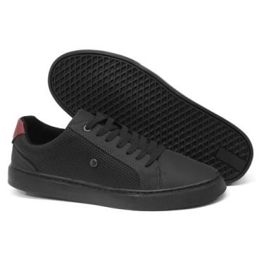 Imagem de Sapatenis Masculino Casual Connect way Conforto, Preto, Preto, 43