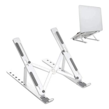 Imagem de Suporte Aluminio De Notebook Articulado Dobrável Ergonomico - StoreTha
