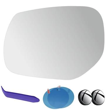 Imagem de EAP Vidro espelhado lateral do motorista compatível com Infiniti Q50 2014-2020, Q60 2017-2020, Q70 2015-2020, Q70L 2015-2020, QX30 2017-2019, aquecido sem escurecimento automático, 963664GA00 A 9636