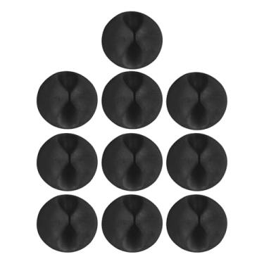 Imagem de Suportes de fios para cabos – Clipe organizador de fios | Organizador de cabos adesivos 10x, suporte de fio, gerenciamento de cabos para carregador USB de telefone