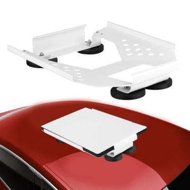 Imagem de Starlink Mini suporte magnético no teto, kit de montagem de carro de liberação rápida com proteção de borracha de 4 lados para sinal de satélite estável, ajuste seguro para rv, van, caminhão, reboque