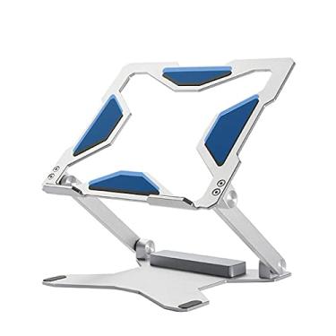 Imagem de Suporte para laptop, suporte dobrável de alumínio ajustável para mesa de laptop de 11 a 15,6 polegadas