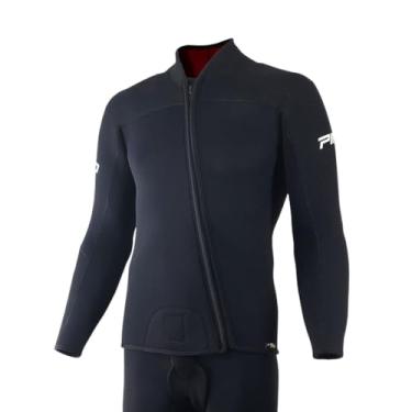 Imagem de Roupa De Mergulho Atlas 5mm Jaqueta E Jardineira Reforçada (Preto, G1)