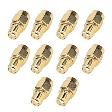 Imagem de Zhjvihx Conjunto de Conector de Linha Coaxial, Sma Fêmea para Rpsma Fêmea, Adaptador de Cabo Coaxial Rf, Conexão Firme Ofc Durável para Rádio