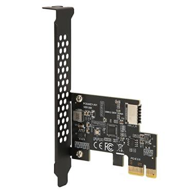 Imagem de Solinder Placa de Expansão PCIE para USB 3.2, Preta 5 Gbps de Alta Velocidade PCIE X1 para USB3.2 Gen1 TIPO E 20PIN para Desktop Frontal TIPO C Com Suporte Plug and Play, Desfrute de (PCIE X1 para