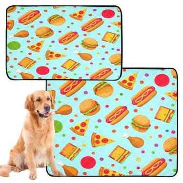 Imagem de CEBUGI Almofadas de xixi laváveis para cães, pacote com 3, almofadas impermeáveis para filhotes de cachorro, antiderrapantes, à prova de vazamento, para animais de estimação, para cercadinho