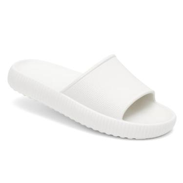 Imagem de Chinelo Feminino Nuvem 100% EVA Premium Ortopédico Ultra Confortável (Branco, BR, Adulto, Faixa Numérico, 37, 38)