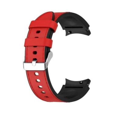 Imagem de Pulseira De Substituição De Silicone E Couro Para Samsung Galaxy Watch
