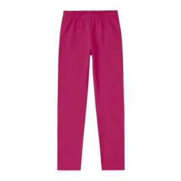 Imagem de Calça Legging Infantil em Cotton Feminino Kyly, Rosa magenta, 06