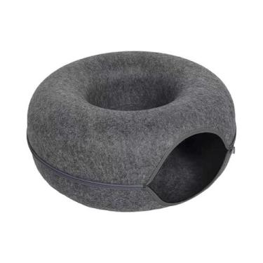 Imagem de Cama Interativa Para Gatos Em Feltro Com Buraco De Ventilação E Túnel 