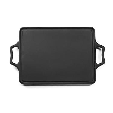 Imagem de Chapa Lisa Retangular Alça de Ferro Panela Mineira 50x35cm
