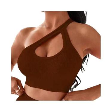 Imagem de Sutiã Esportivo Feminino Respirável De Nylon Com Almofadas Removíveis 