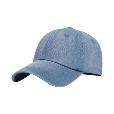 Imagem de Bonés De Beisebol Unissex Ajustáveis Em Denim Lavado Para Primavera E 