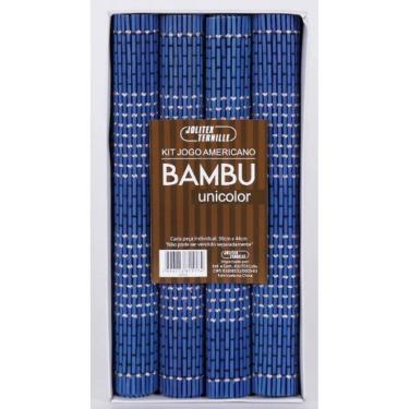 Imagem de Kit Jogo Americano Bambu 4 Peças Unicolor Jolitex