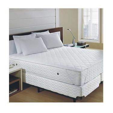 Imagem de Protetor Colchão King Matelado Imperm. Branco Santista
