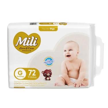 Imagem de Fralda Mili LoveCar Giga c/ 72 unidades - Tam G