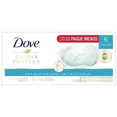 Imagem de Dove Cuida e Protege sabonete antibacteriano 90g 6 unidades, 6, 90g