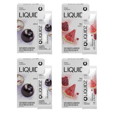 Imagem de LIQUIDZ - Eletrólitos Zero Açúcares - Jabuticaba | Melancia - Kit 4 Caixas - 24 sachês-Unissex