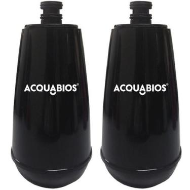 Imagem de Kit 2 Refil Purificador de Água Colors Quadriseta E05 Acquabios Preto 