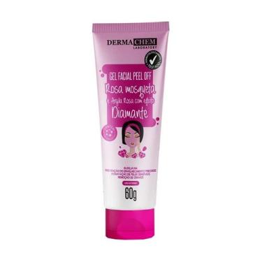 Imagem de Gel Facial Peel Off Rosa Mosqueta Efeito Diamante 60g - DermaChem