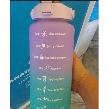 Imagem de Garrafa Squeeze 2 Litros Academia, Lilás, 2l