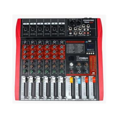 Imagem de Mesa de Som Soundvoice MR602 RUBI USB/Bluetooth - 6 Canais (Cód. 1657)