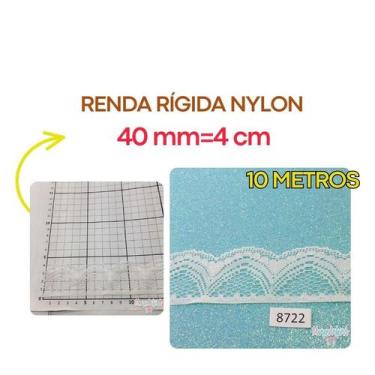Imagem de Renda Rígida Poliamida 20mm 37mm 50mm 100mm Várias larguras Nylon RNyl