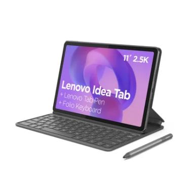 Imagem de Tablet Lenovo Idea Tab Octa Core 8GB Ram 128GB Com Capa Teclado E Caneta - Zafr0857br Luna Grey