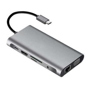 Imagem de Hub 10 Em 1, USB-C, Lan Rj45, Gigabit, 4k
