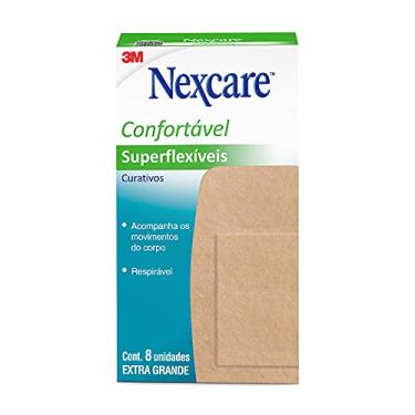 Imagem de Nexcare, 3M, Curativos Superflexível Joelho e Cotovelo, Grande - 8 Unidades.