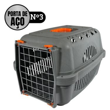 Imagem de Caixa De Transporte Cães Gatos Durafalcon Porta De Aço Nº3 - Durapets