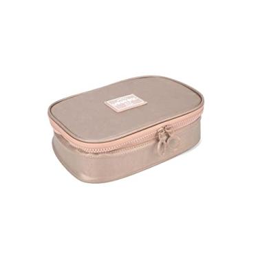 Imagem de Estojo Escolar Feminino Rosé Gold para 100 Lápis Up4You Ref.40778