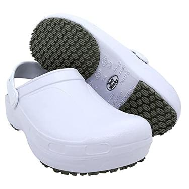 Imagem de Calçado EPI Babuche Clog Profissional Para Trabalho SoftWorks Antiderrapante CA 31.213 BB90 Branco