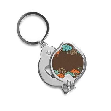 Imagem de Cortador de unhas em aço inoxidável Cloud Rain Umbrella padrão meteorológico