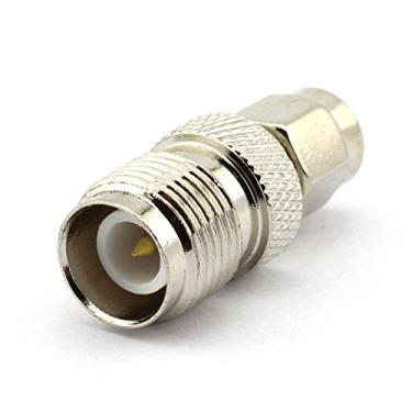 Imagem de DGZZI 2 pacotes RP TNC fêmea para RP SMA macho RF adaptador coaxial TNC para conector SMA coaxial