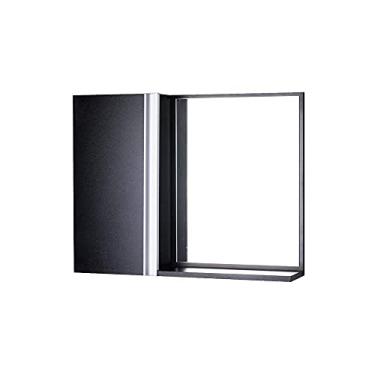 Imagem de Armário para Banheiro com Espelho Preto Barra Vertical