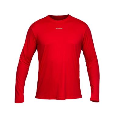 Imagem de Camiseta Active Fresh Ml - Masculino Curtlo GGG Vermelho