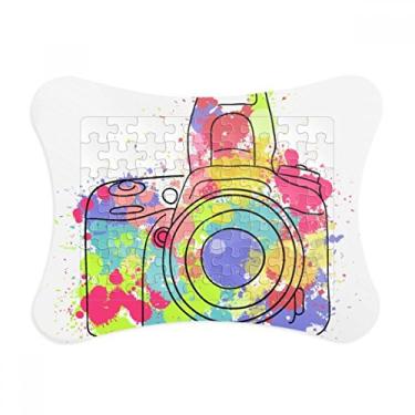 Imagem de Graffiti Street Culture Moldura de quebra-cabeça colorida para câmera Decoração de imagem Enfeite de jogo de quebra-cabeça