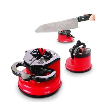 Imagem de Amolador Afiador De Facas Tesouras Canivetes Com Ventosa