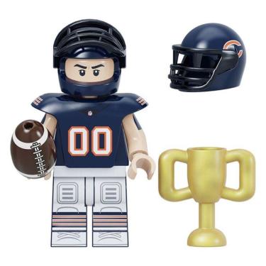 Imagem de Boneco Blocos De Montar Bears Futebol Americano