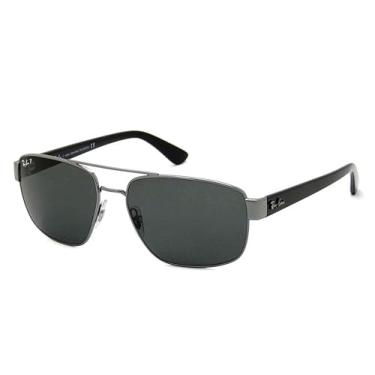 Imagem de Óculos de Sol Ray-Ban Polarizado 0RB3663L 004/58 Tam 60 / Chumbo - Lentes Verde