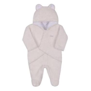 Imagem de Macacao Longo Bebê Inverno Unissex Peluciado Paraiso-Masculino
