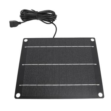 Imagem de Carregador de Painel Solar, Carregador Solar Portátil USB de Alta Eficiência de 6 W Carregador de Bateria de Painel Solar Multifuncional para Gerador de Telefone, Viagens de